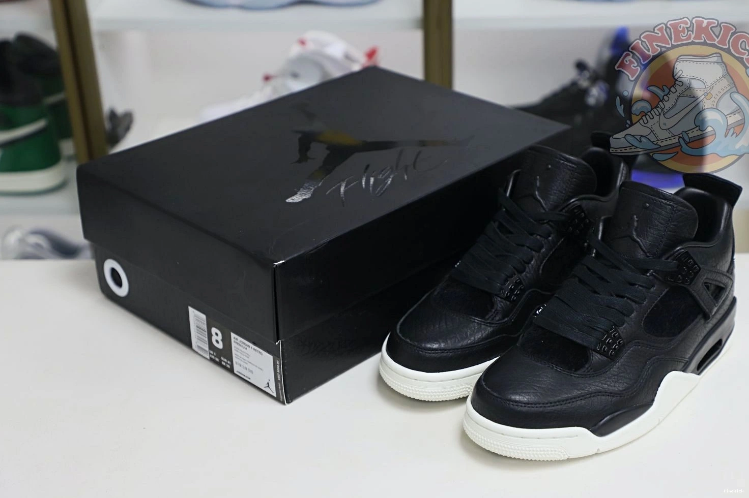black Jordan retro Air ponyhair 4 Jordan 1018